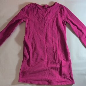 Primary Fuchsia Long Sleeve Kids Dress